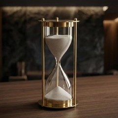 Elegant Gold Hourglass Sand Timer – Modern Desk Decor Hour time Clock Decorative