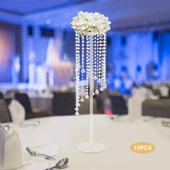 10* Crystal Flower Stand Wedding Centerpieces For Tables 80cm Tall Flower Stand~