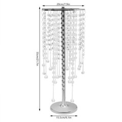 10pcs Crystal Flower Stand Silver Table Centerpieces for Wedding Party Decor