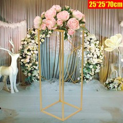 Gold Metal Tabletop Flower Stand 70 cm Wedding Centerpiece