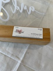 Studio His & Hers Clear Acrylic Table Sign “Cards & Gifts”