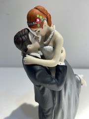 Wedding Cake Topper True Romance Wedding Star Porcelain Repaint One Of A Kind