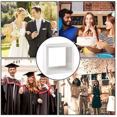 White Card with Clear Window Thick Wedding Money for Wedding Reception Gradua…