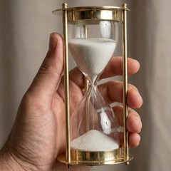 Elegant Gold Hourglass Sand Timer – Modern Desk Decor Hour time Clock Decorative