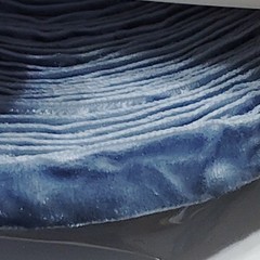 Ribbli Dusty Blue Velvet Ribbon 3/8″ x 10 Yards Crinkled Luxury Gift Wrap Craft