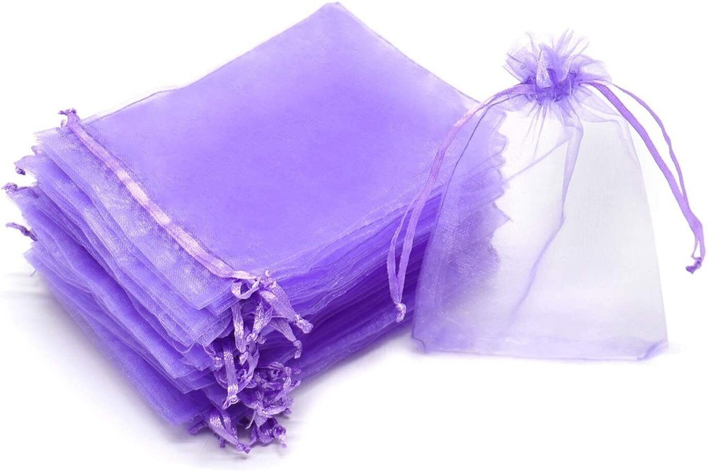 500Pc 3″x4″ Drawstring Organza Bags Jewelry Pouches Wedding Party Favor Gift Bag