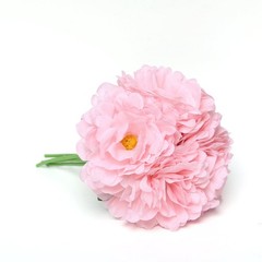 6 pcs 11″ Pink Silk Artificial Peony Flowers Bouquets Wedding Party Decorations