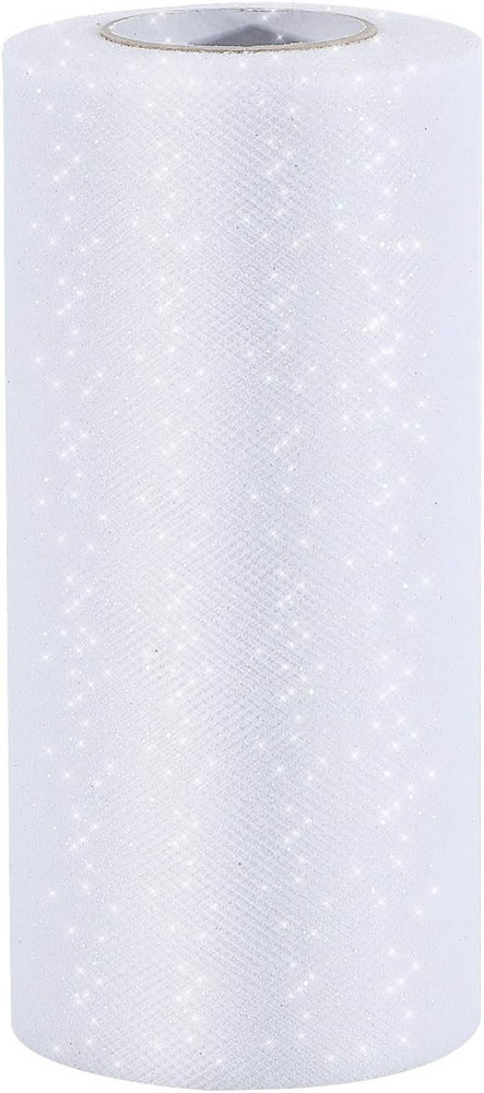 Glitter Tulle Roll Sparkling Tulle Ribbon Fabric Spool for Wedding Decoration Gi
