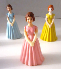 Vintage Debutante Formal Dress Gloves MCM Birthday 60s Cake Topper Hong Kong 3″