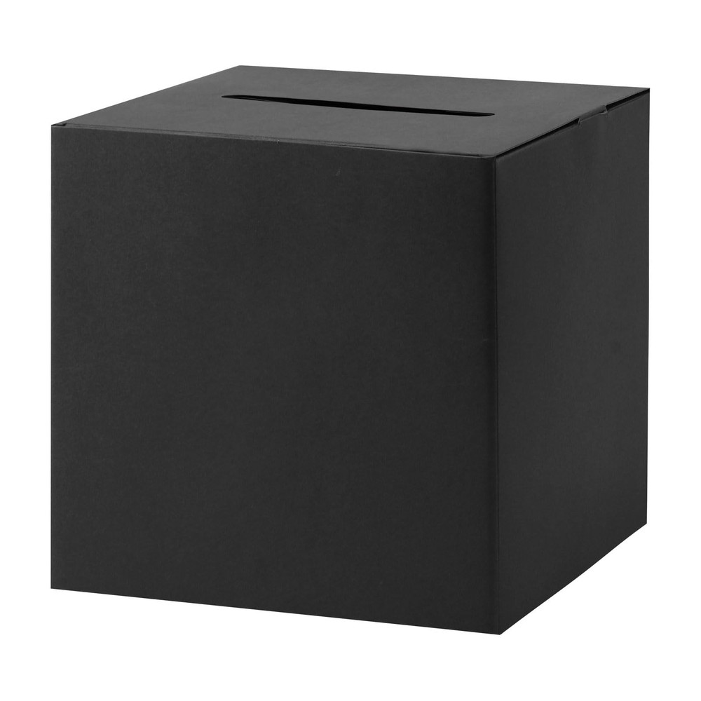 Black Card Box Holder With Slot 10 Inch Wedding Graduation Gift Money Envelope