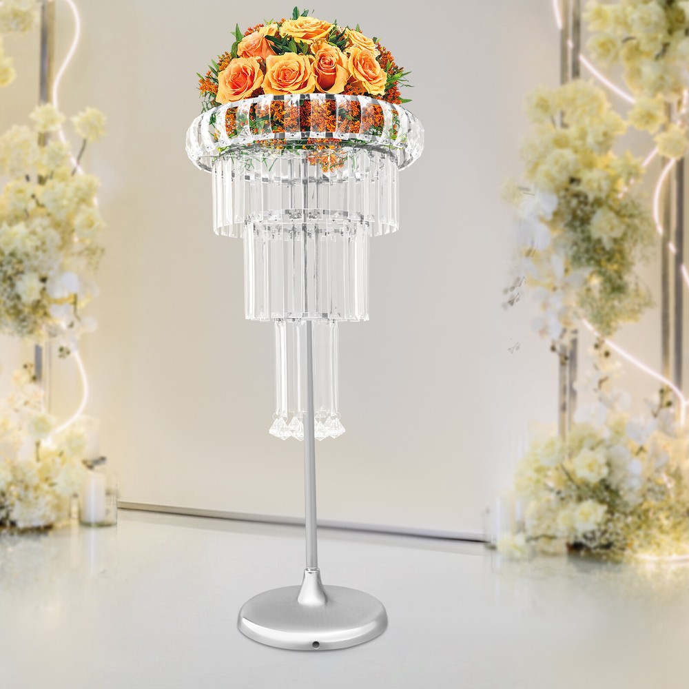 4 Tier Acrylic Flower Stand 32.28inch Tall Wedding Centerpieces Flower Stand