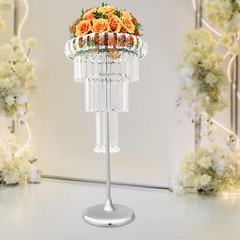 4 Tier Acrylic Flower Stand 32.28inch Tall Wedding Centerpieces Flower Stand