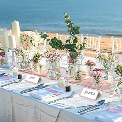 150 PCS Pink Place Cards 2×3.5 Inch Scalloped Tent Cards Wedding Seating Name