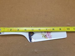 Vintage Andrea by Sadek Porcelain Floral Cake Pie Server Japan