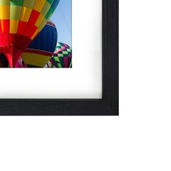 12×12 Frames Display 8×8 Photos with Mat or 12 x 12 Pictures without Mat Blac…