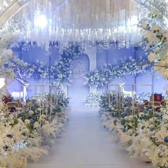 Janinka 6.5 Feet Wisteria Flower Garlands Faux Vine Flower Backdrop for Wall …