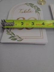 1-25 Double Sided Table Number for Wedding Reception, Anniversary, Baby Shower