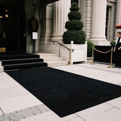 450 GSM Extra Thick Waterproof Black Carpet Runner for Events Decorations, 3X…