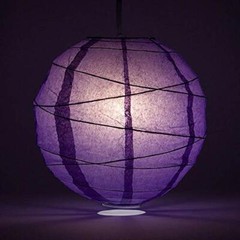 Quasimoon 12″ Purple Irregular Paper Lantern (10 PACK) by PaperLanternStore