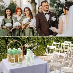 Bulk 2oz Acrylic Wedding Favors for Guests – Take a 100 Sage Green, Black
