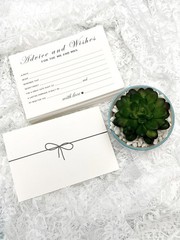 80 Advice & Wishes for the Mr and Mrs, Wedding or shower, approx 4″ X 6″, white