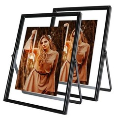 Black Floating Frame (5“x7, Vertical), 2 Set, For Picture 4×6, 5″×7″ Black(U)
