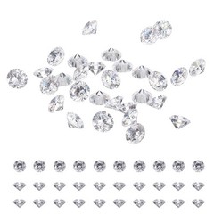 100Pcs Diamond Decoration Cubic Zirconia, 3A CZ Stones 1.0mm Loose Gems, Clear