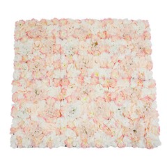 6 Pcs Artificial Silk Flower Wall Panel Floral Backdrop Party Wedding Decoration