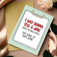 Funny Pun Retirement Card for Women Men, Humorous Retirement Card for Coworke…