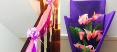 2 PC LARGE SATIN PULL BOW 4″ x 3.5″ party wedding big gift drawstring Holiday