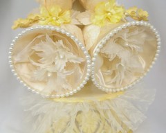 Vtg ©1959 Wedding Cake Topper 10” Coast Novelty Mfg Doves Bells