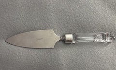 Waterford Crystal Wedding Cake Pie Server 12″ Serrated Steel Blade