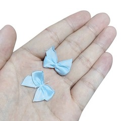 150Pcs Mini Ribbon Bows 13″ Mini Fabric Satin Ribbon Gift Flower Bow Gold