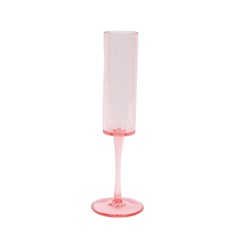 6 Cylindrical 6 oz Reusable Plastic Champagne Flute Glasses Party Events
