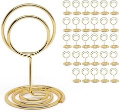 30PCS Table Number Holders Place Card Holder – Photo Holders for Tables, Cards