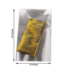 100 CLEAR 6×10″ Cellophane TREAT BAGS Twist Ties Wedding Party Gifts Decorations
