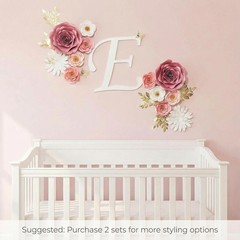 3D Rose Paper Flowers with Butterflies