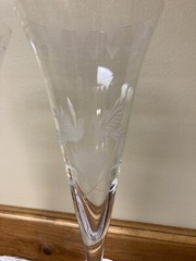 New Colony Forever Toasting Flutes Goblets Crystal Champagne Wedding