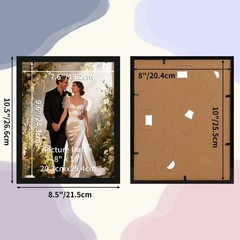 8×10 Picture Frames Set of 10 for Displaying 8 x 10 Photos, Multi 8×10 Frames…