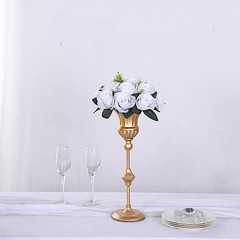 WHITE 2 Bouquets 10″ Silk Roses Artificial FLOWER BALLS Party Events Decorations