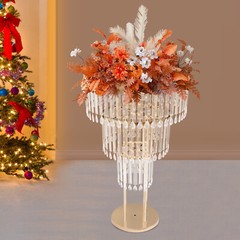 3 Tiers Crystal Flower Stand Gold Wedding Flower Stand Flower Arrangement Decor