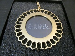 Olivia & Oliver Hex Bouquet Charm with Polished Gold Finish