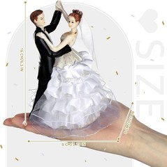 Wedding Cake Toppers Bride and Groom Dancing Figurines Cake Topper Wedding Decor