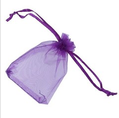 100 pieces 2″ x 3″ MINI Organza Bags Wedding Party Favor Gifts eggplant purple