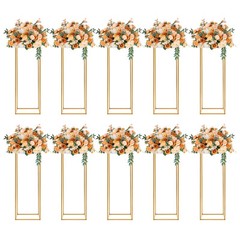 10Pcs 31.5 in Tall Metal Flower Stand Display Pedestal Party Wedding Home Decor.