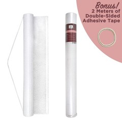 White Wedding Aisle Runner – Professional-Grade Nylon, Includes Tape Double-S…