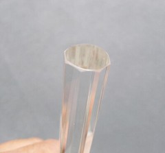 12pcs/lot 14*100mm Clear Octagonal Glass Stick Bar Hanging Accessories Pendant