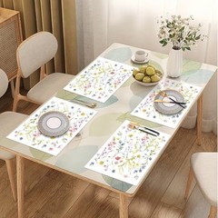 50 Pcs Wildflower Paper Placemats, 11×16 Inch Watercolor watercolor flower