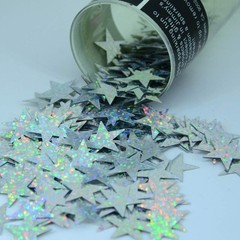 Confetti Star 3/4″ Prisma Silver – Retail Pack #8392 QS0 Silver Prisma