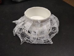 4″ Lace Topper for Wedding Cake, Add Fresh Flowers or Designs, Syndicate Sales